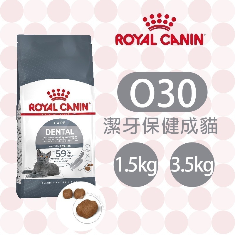 【肥貓客棧】法國皇家潔牙保健成貓專用乾糧(O30_1.5kg/3.5kg) 成貓飼料 貓飼料 ROYAL CANIN