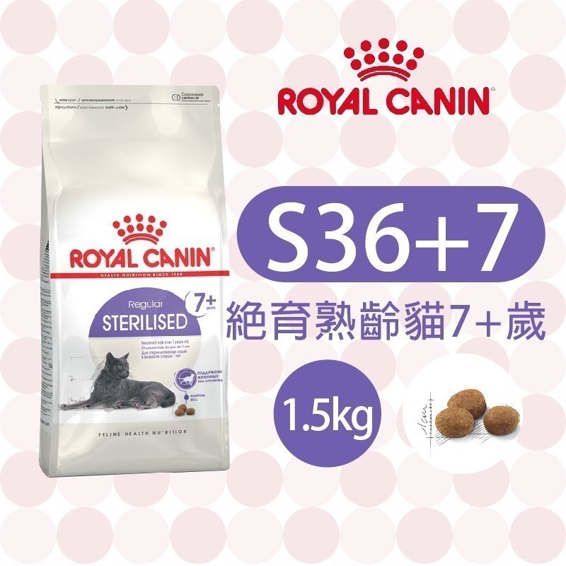 【肥貓客棧】法國皇家 絕育熟齡貓專用乾糧(S36+7_1.5k) 絕育貓 結紮貓 熟齡貓飼料 ROYAL CANIN