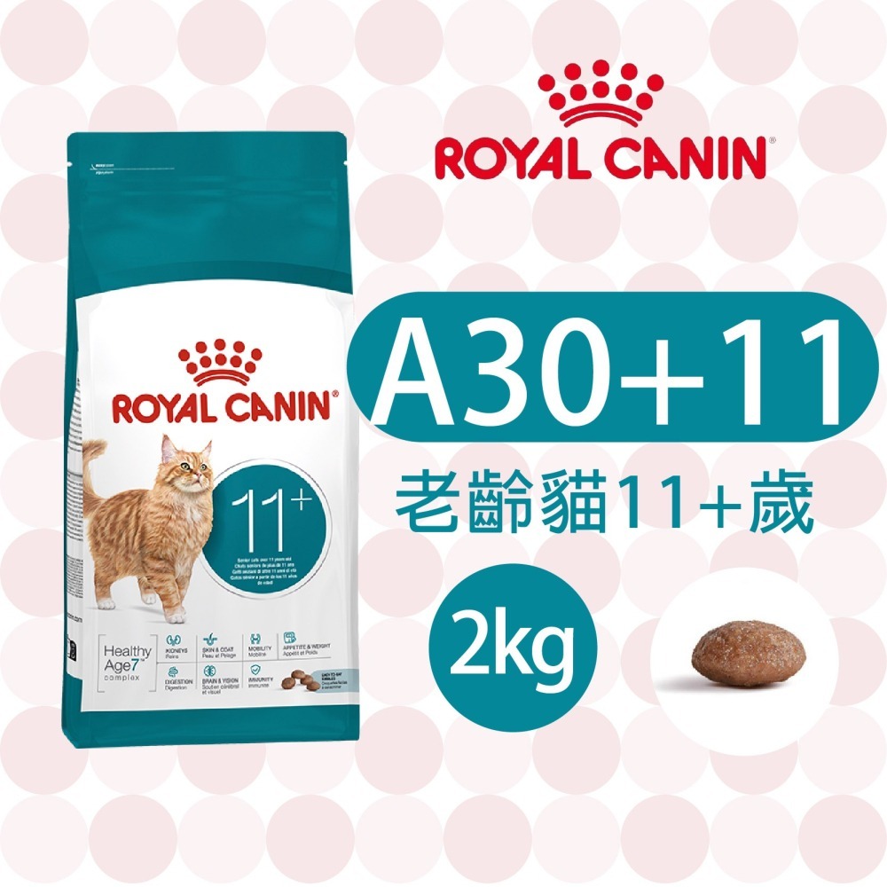 【肥貓客棧】法國皇家11歲以上老貓專用乾糧(A30+11_2kg) 老貓飼料 熟齡貓飼料 ROYAL CANIN