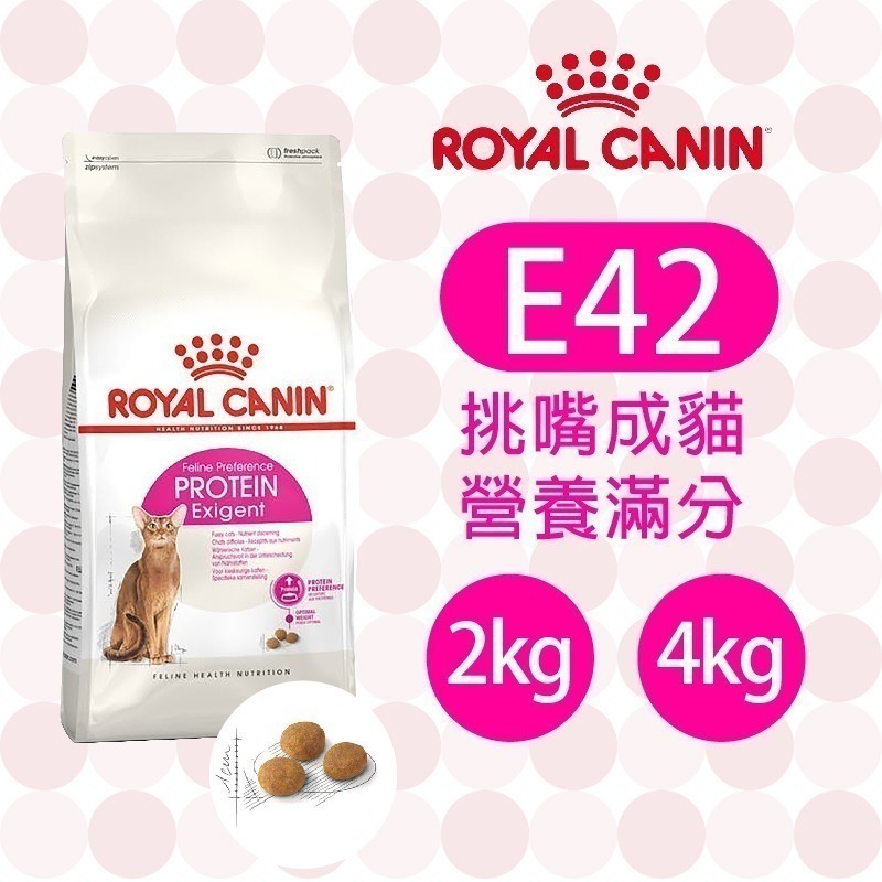 【肥貓客棧】法國皇家 挑嘴成貓營養滿分乾糧(E42_2kg/4kg) 挑嘴貓飼料 成貓飼料 ROYAL CANIN