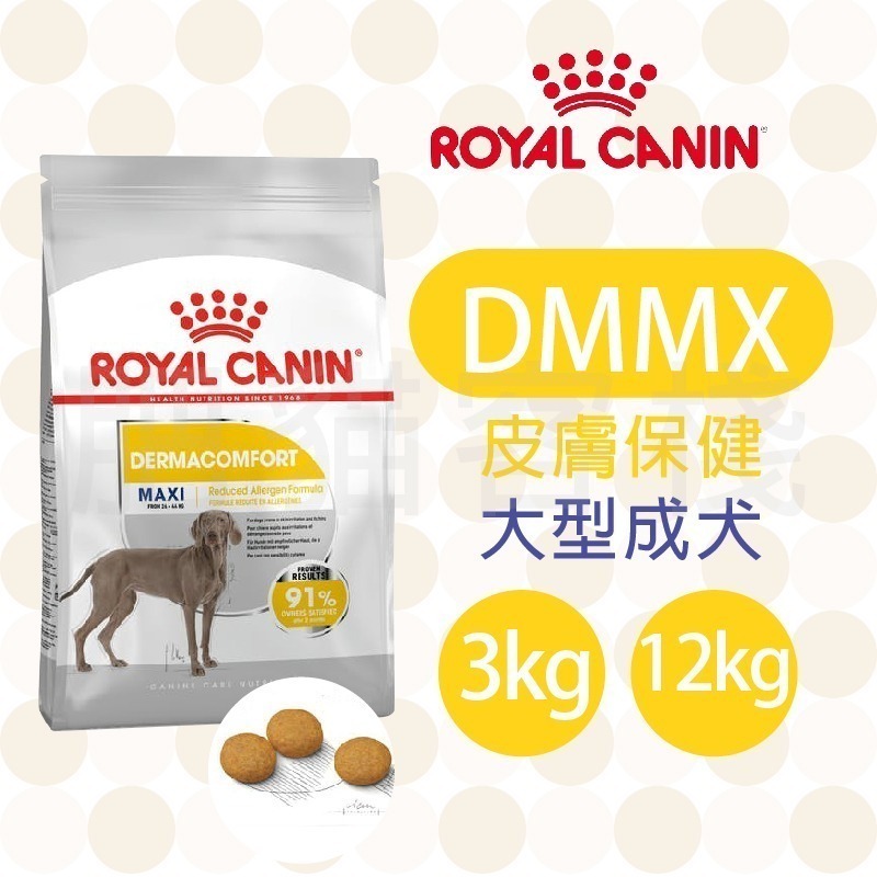 【肥貓客棧】法國皇家 皮膚保健大型成犬專用乾糧(DMMX_3kg/12kg) 成犬飼料 狗飼料 ROYAL CANIN