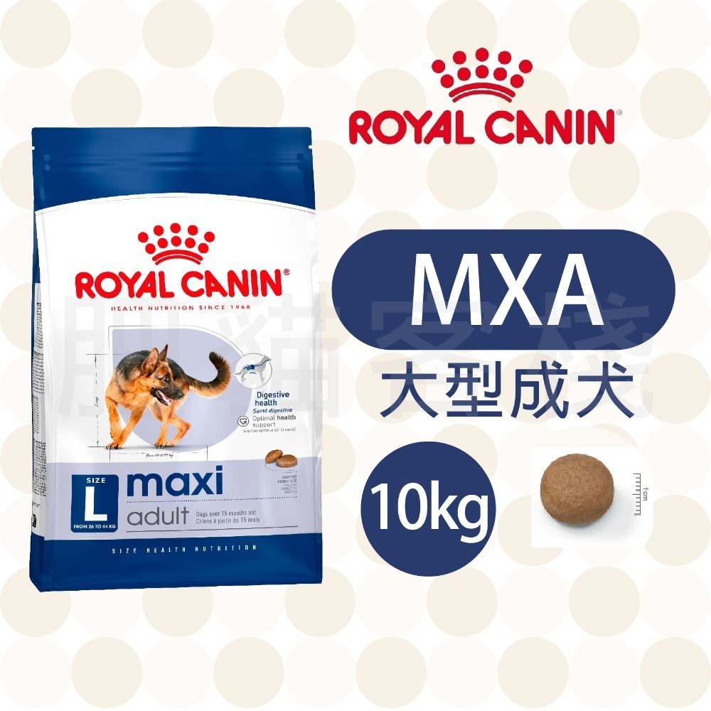 【肥貓客棧】法國皇家 大型成犬專用乾糧(MXA_4kg/10kg/15kg) 成犬飼料 狗飼料 ROYAL CANIN-規格圖5
