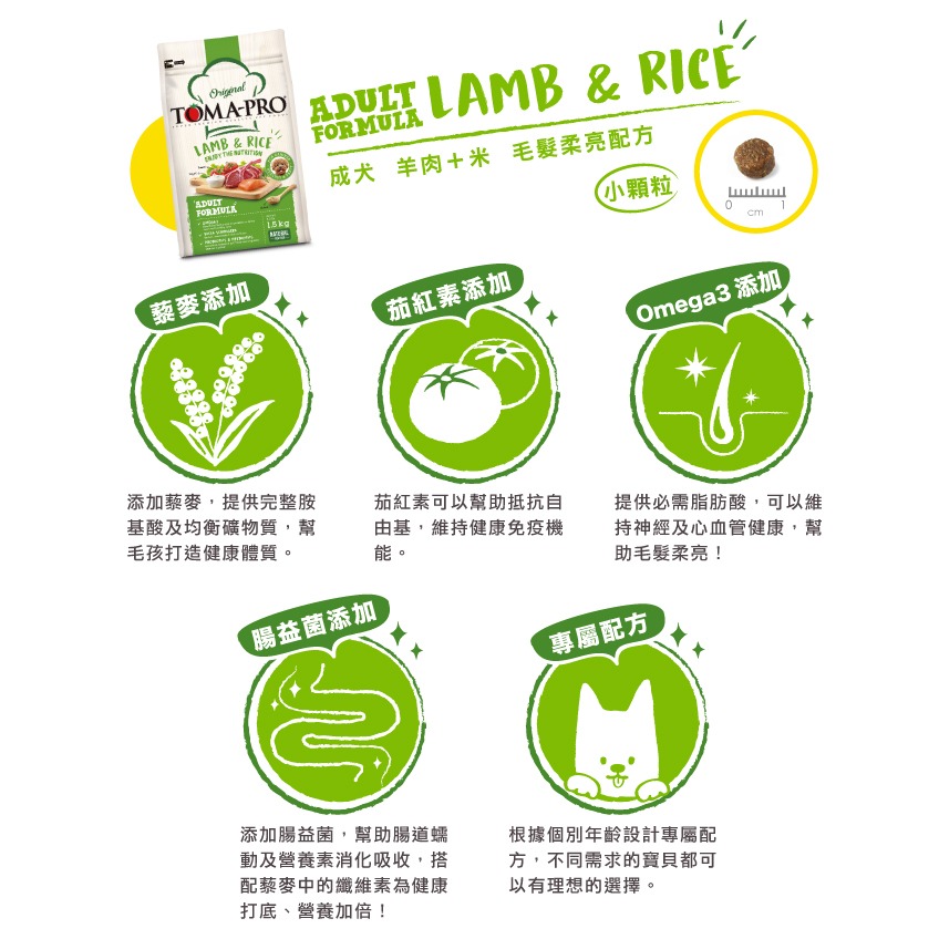 【肥貓客棧】Toma-Pro優格 犬用 經典食譜「成犬 小顆粒 毛髮柔亮 1.5kg/3kg/7kg」狗飼料 成犬飼料-細節圖2