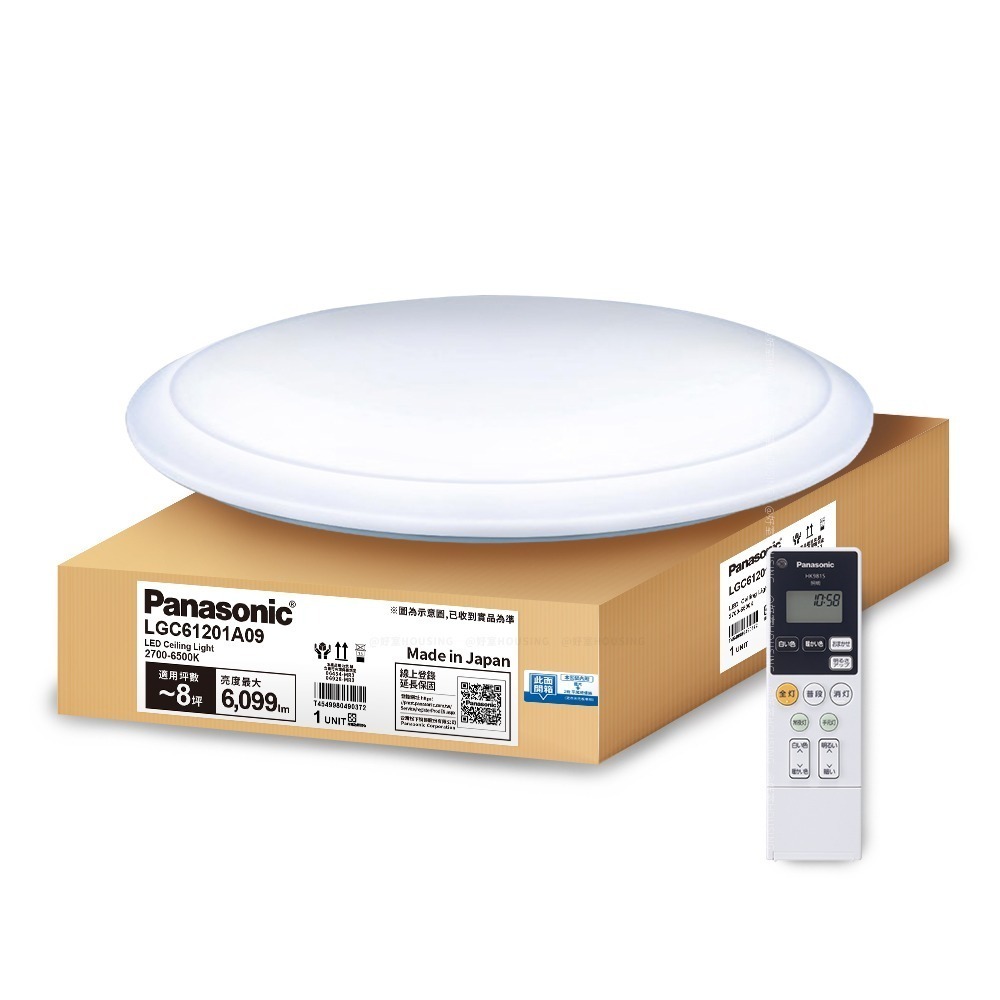 Panasonic 國際牌 6-8坪 42.5W LED吸頂燈 5年保固 經典LGC61201A09-細節圖3