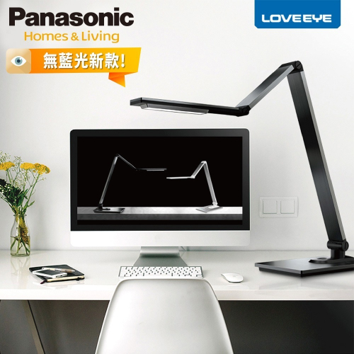 Panasonic 國際牌 M系列 觸控式LED檯燈 無藍光 四軸旋轉 1年保固 深灰色 HH-LT0617P09