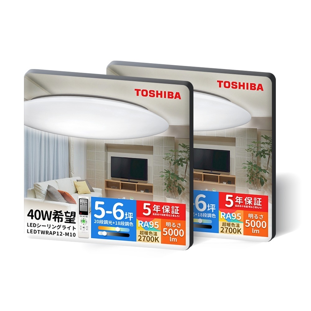 TOSHIBA東芝 40W 希望 40W LED 調光調色美肌 遙控吸頂燈 適用5-6坪-規格圖2