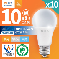 10入組 舞光 節標燈泡 環標燈泡 10W/12W/16W E27 全電壓 白/自然/黃光
