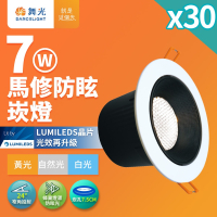 30入組 舞光 7W馬修蜂巢防眩崁燈 崁孔7.5cm嵌燈 LED 坎燈 24度窄角投射(白光/黃光/自然光)