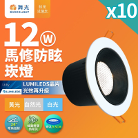 10入組 舞光 12W馬修蜂巢防眩崁燈 崁孔9.5cm嵌燈 LED 坎燈 24度窄角投射(白光/黃光/自然光)
