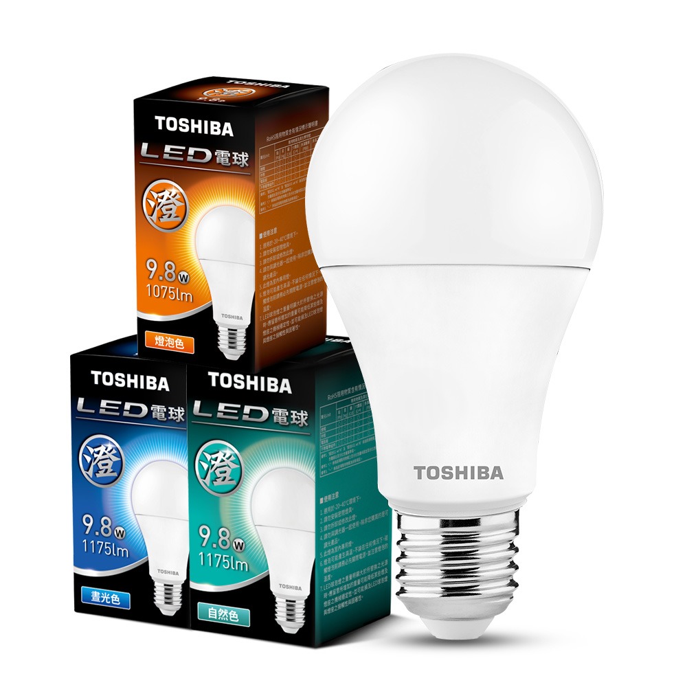 【TOSHIBA 東芝】10入組 澄系列 LED燈泡 9.8W/11.8W/15.8W 高亮省電(晝光/自然/燈泡色)-規格圖5