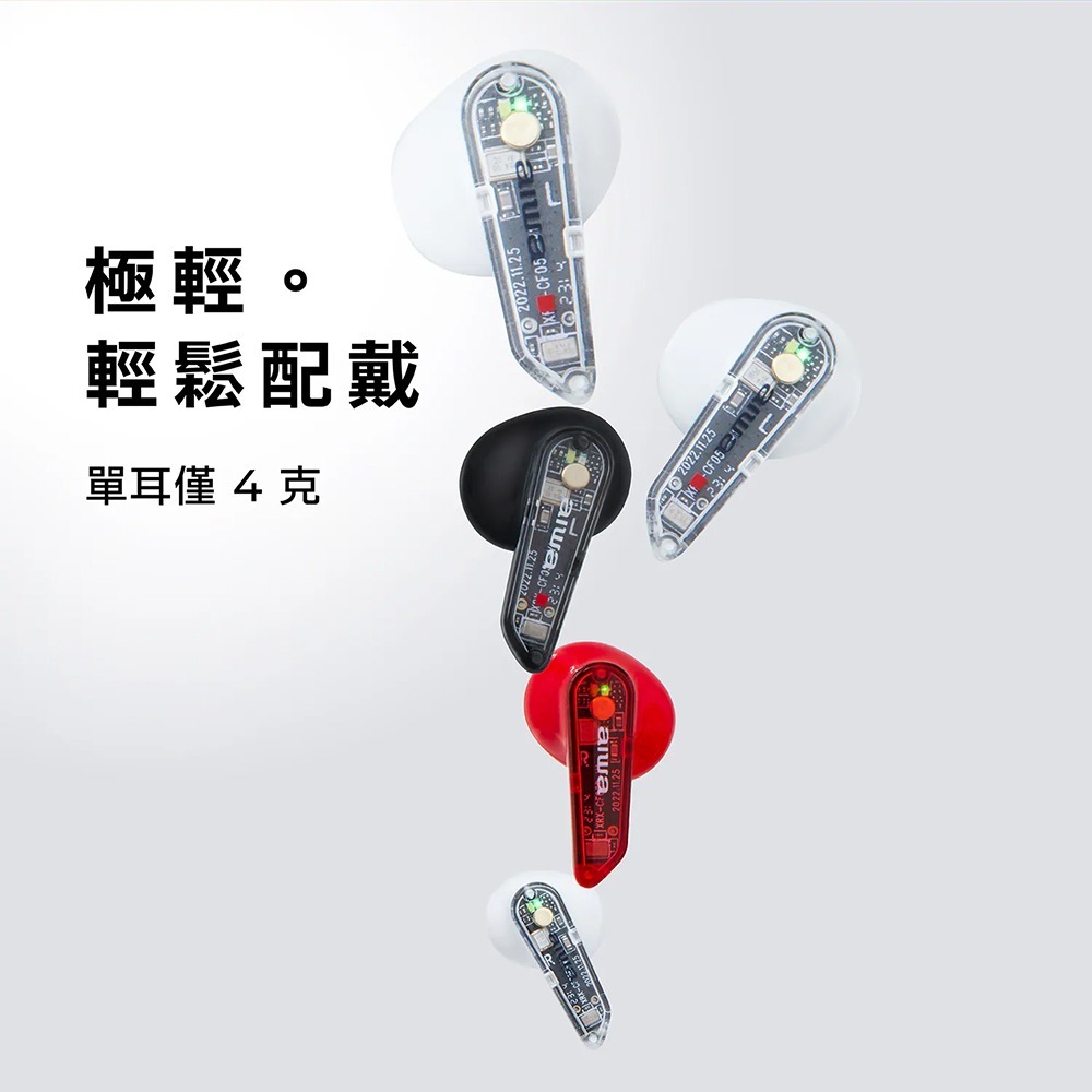 AIWA愛華 AT-X80D 真無線藍牙耳機 藍牙5.4 ENC降噪 半入耳式耳機 黑/白/粉紅/綠/紅-細節圖2