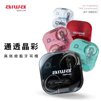 AIWA愛華 AT-X80D 真無線藍牙耳機 藍牙5.4 ENC降噪 半入耳式耳機 黑/白/粉紅/綠/紅