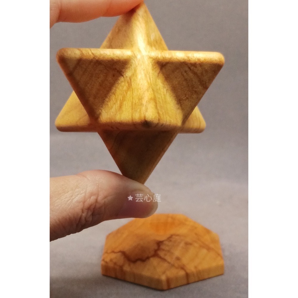 【芸心庭】祕魯聖木｜立體梅爾卡巴 × 專屬聖木座 [大版本直徑75mm][小版本直徑55mm]-細節圖2