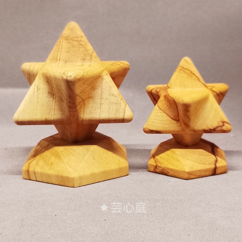 【芸心庭】祕魯聖木｜立體梅爾卡巴 × 專屬聖木座 [大版本直徑75mm][小版本直徑55mm]-細節圖4