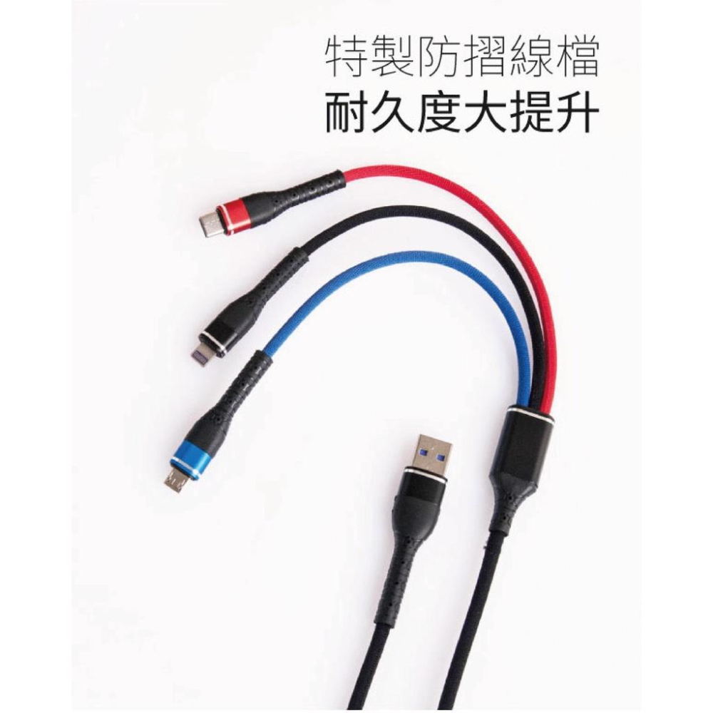 三頭龍【65W快充線】Micro usb Type C Lightning 多合一 手機充電線 PD 蘋果 安卓手機-細節圖5