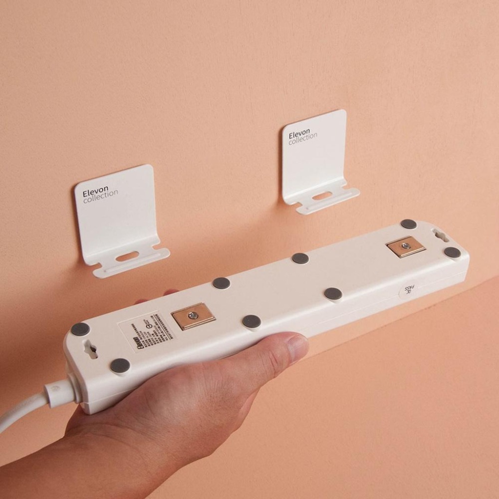 【ELEVON準好拔】延長線固定掛勾架 磁吸收納 電線固定器 電線整理 牆壁收納 牆壁置物架 掛鉤 掛勾-細節圖2