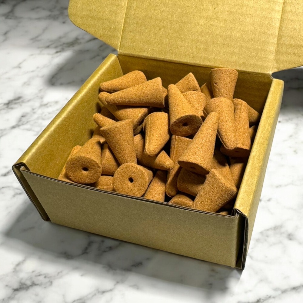 台灣肖楠-手工香椎 手工香塔 倒流香 42顆裝-細節圖2