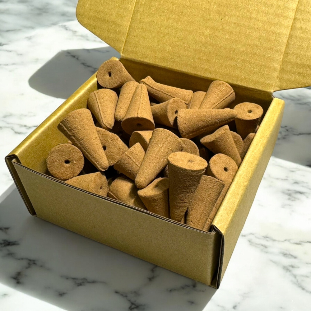 青州沉香-手工香椎 手工香塔 倒流香 42顆裝-細節圖2