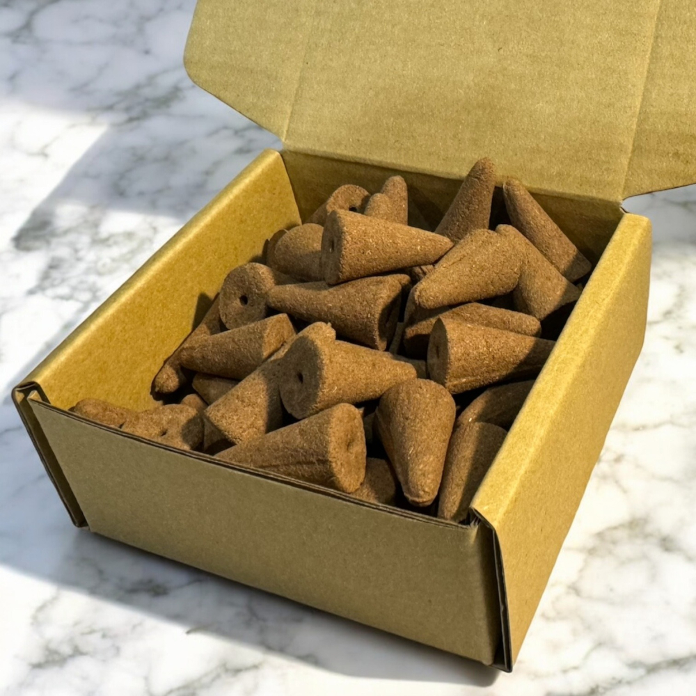 除障艾草-手工香椎 手工香塔 倒流香 42顆裝-細節圖2