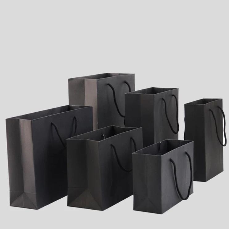 【CARA MIA】黑色質感提袋 禮物袋 紙袋 提袋 禮品袋-細節圖5