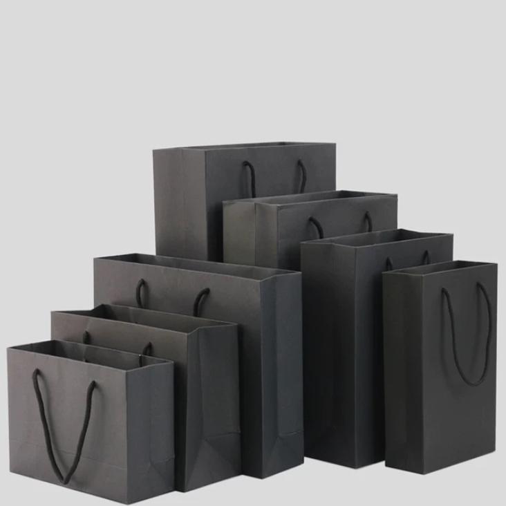 【CARA MIA】黑色質感提袋 禮物袋 紙袋 提袋 禮品袋-細節圖7