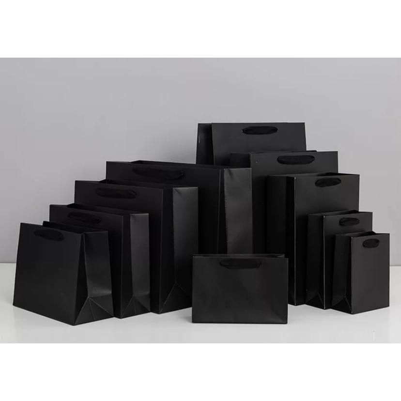 【CARA MIA】黑色質感提袋 禮物袋 紙袋 提袋 禮品袋-細節圖9
