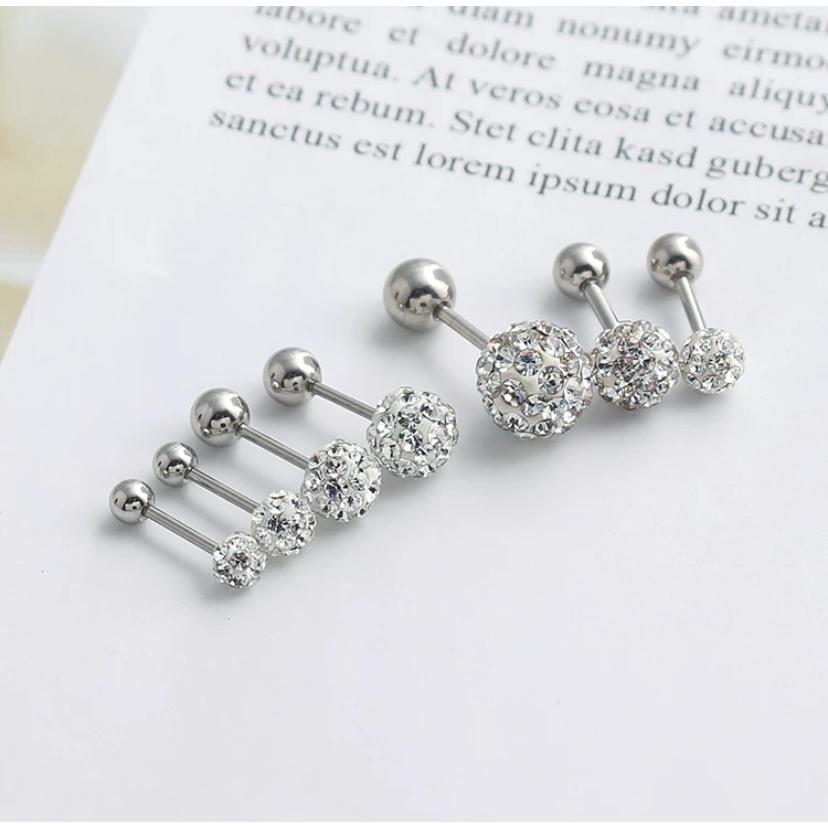 韓系 鑽 耳環 耳釘 耳針 純銀 飾品 925 耳扣 耳飾 禮物 生日禮物 韓國  ins 耳堵 莫桑鑽-細節圖3