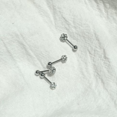 韓系 鑽 耳環 耳釘 耳針 純銀 飾品 925 耳扣 耳飾 禮物 生日禮物 韓國  ins 耳堵 莫桑鑽-細節圖6