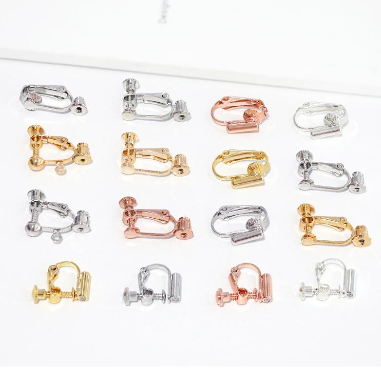 螺旋式耳夾 耳夾材料 耳夾 無耳洞耳環 夾式耳環 耳環 DIY材料 DIY 手工藝 手工 手作 飾品 耳環 現貨-細節圖2