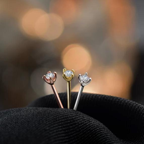 【CARA MIA】單鑽純銀耳針 耳環 純銀耳環 耳釘 純銀 飾品 925 耳扣 耳飾 禮物 生日禮物 韓國 韓系 耳堵-細節圖4