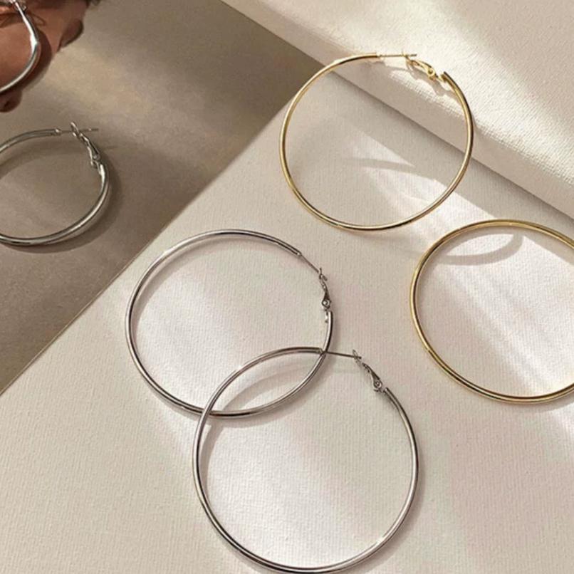 【CARA MIA】純銀耳環 歐美大圈圈 純銀耳環 925 耳釘 現貨 耳環 耳針 飾品 耳扣 禮物 生日禮物-細節圖6