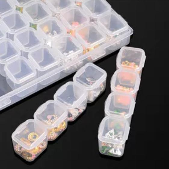 【CARA MIA】56格可拆收納盒 收納箱 飾品收納 藥盒 首飾盒 小物收納-細節圖2