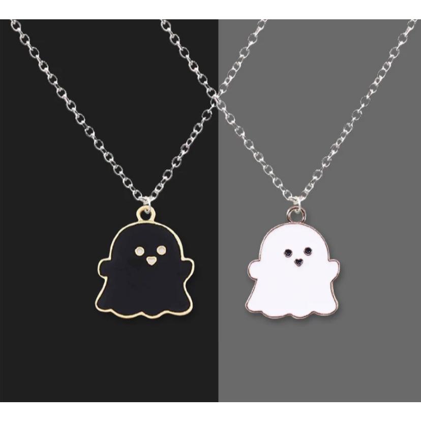 【CARA MIA】小幽靈情侶對鍊 項鍊女 禮物 生日禮物 情侶禮物 情侶小物 項鍊男 男生項鍊 女生項鍊-細節圖3