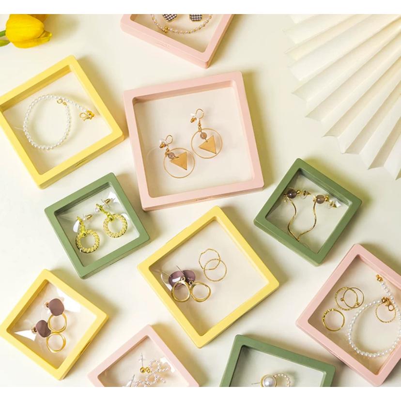 首飾收納盒 首飾 收納盒 飾品盒 首飾 飾品收納盒 展示盒 飾品收納 耳環 手鍊盒 現貨 盒 小盒子 收納盒小 盒子-細節圖4