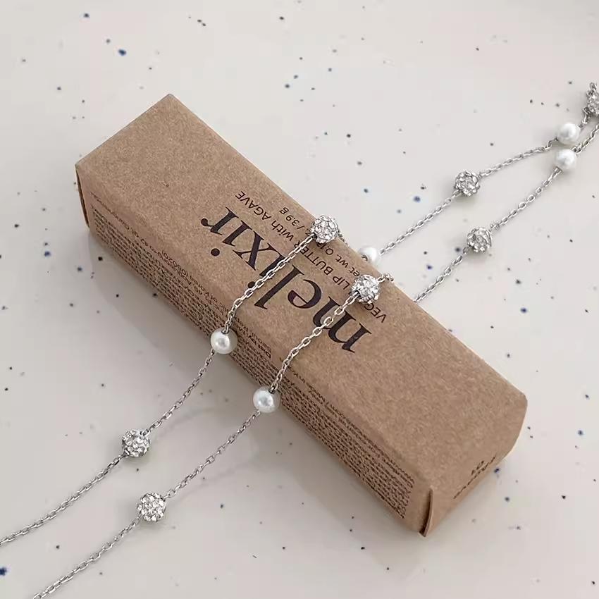 現貨 珍珠項鍊 純銀項鍊 項鍊 銀項鍊 純銀 飾品 925 項鍊女 銀飾 鎖骨鏈 銀鏈 禮物 生日禮物 情侶小物 銀-細節圖7