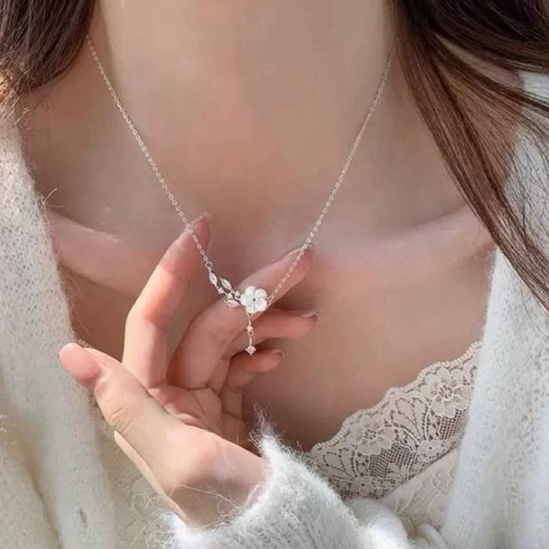 現貨 純銀項鍊 項鍊 銀項鍊 純銀 飾品 925 項鍊女 銀飾 鎖骨鏈 銀鏈 禮霧 生日禮物 情侶禮物 情侶小物 銀-細節圖2
