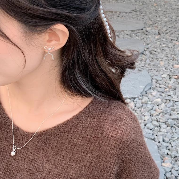 【CARA MIA】霧漫珍珠OT鍊 999純銀 珍珠項鍊 純銀項鍊 項鍊 純銀 飾品 項鍊女 鎖骨鏈-細節圖7