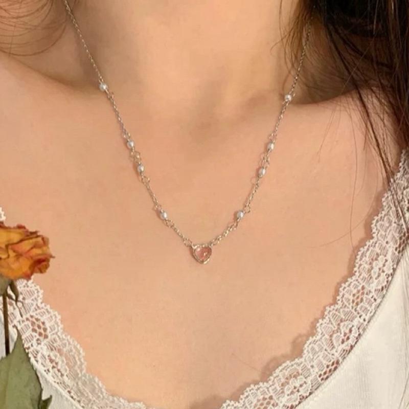 【CARA MIA】糖霜甜心 項鍊 銀項鍊 純銀 飾品 925 項鍊女 銀飾 鎖骨鏈 銀鏈 禮物 生日禮物-細節圖5