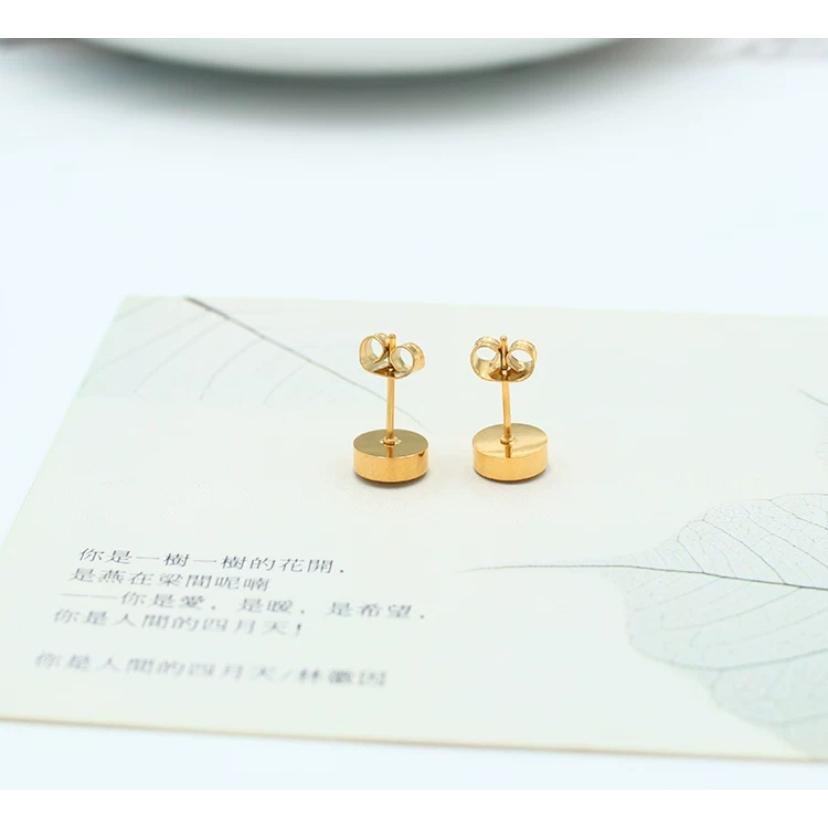 羅馬 復古 鈦鋼耳環 耳釘 現貨 耳環 耳針 純銀 飾品 耳扣 耳飾 禮物 生日禮物 歐美 ins 耳堵 歐美耳環-細節圖4