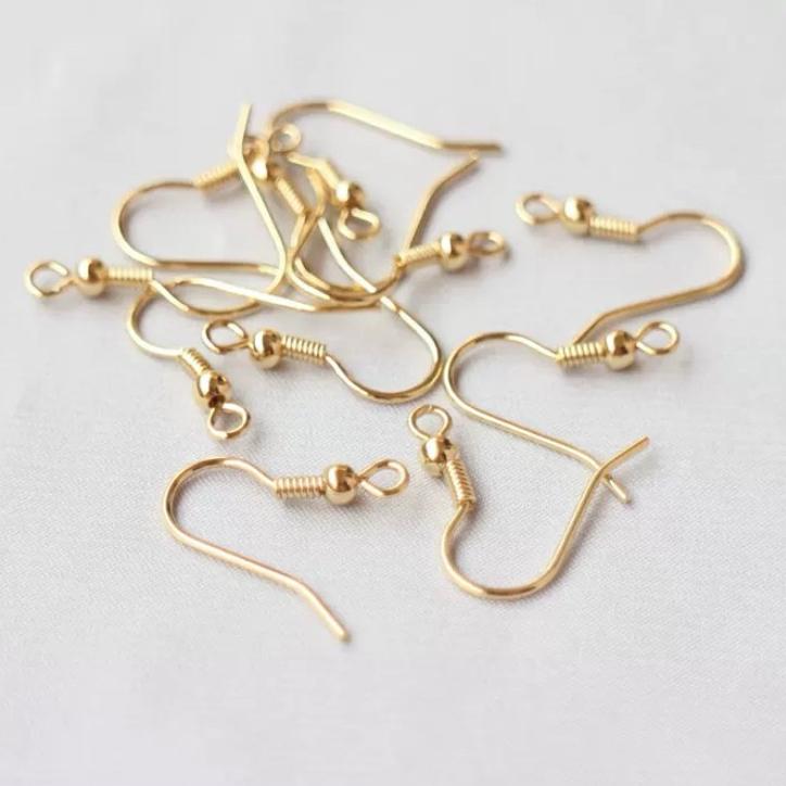 耳勾 現貨 耳環 耳鉤 圓球耳針  抗敏銀針 抗過敏 耳鉤 耳鈎 耳勾 耳針 diy 手工藝 手工 手作 飾品-細節圖3