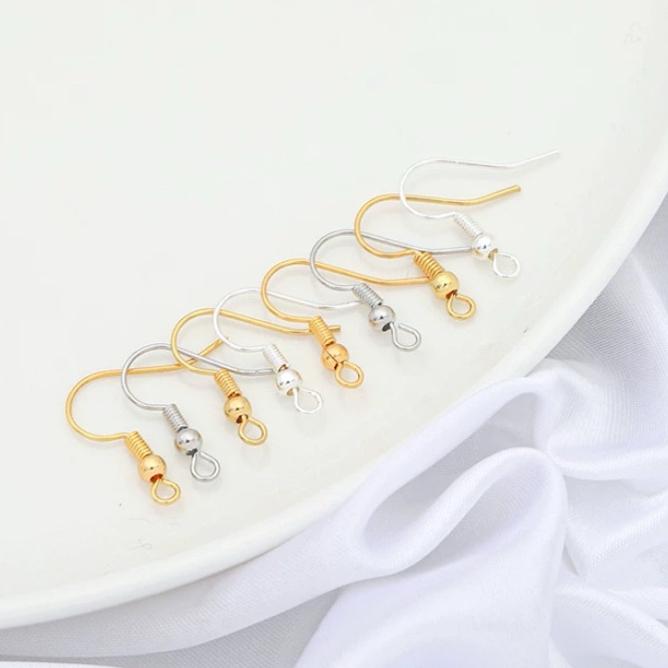 耳勾 現貨 耳環 耳鉤 圓球耳針  抗敏銀針 抗過敏 耳鉤 耳鈎 耳勾 耳針 diy 手工藝 手工 手作 飾品-細節圖5