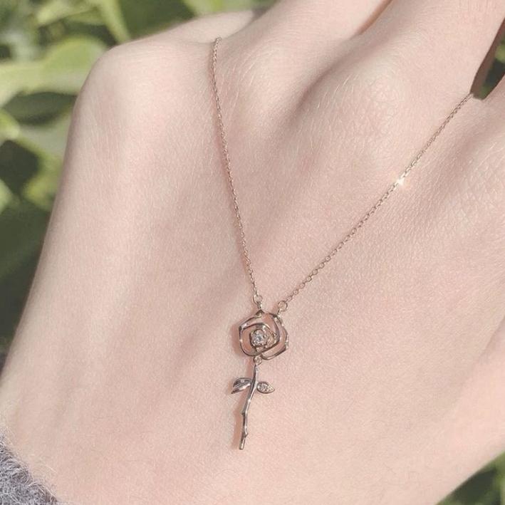 現貨 純銀項鍊 項鍊 銀項鍊 純銀 飾品 925 項鍊女 銀飾 鎖骨鏈 銀鏈 禮物 生日禮物 情侶禮物 情侶小物 銀-細節圖3