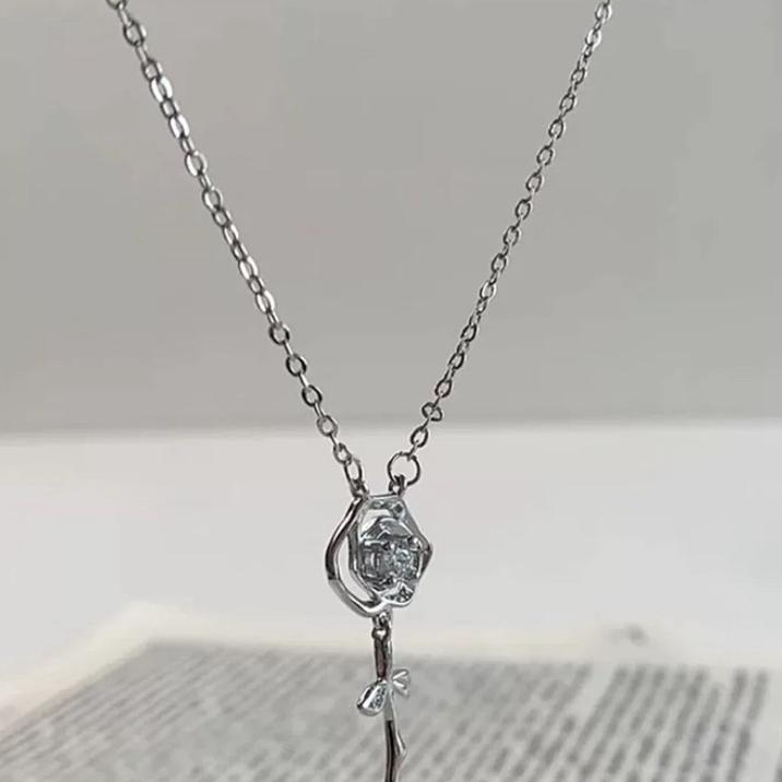 現貨 純銀項鍊 項鍊 銀項鍊 純銀 飾品 925 項鍊女 銀飾 鎖骨鏈 銀鏈 禮物 生日禮物 情侶禮物 情侶小物 銀-細節圖4