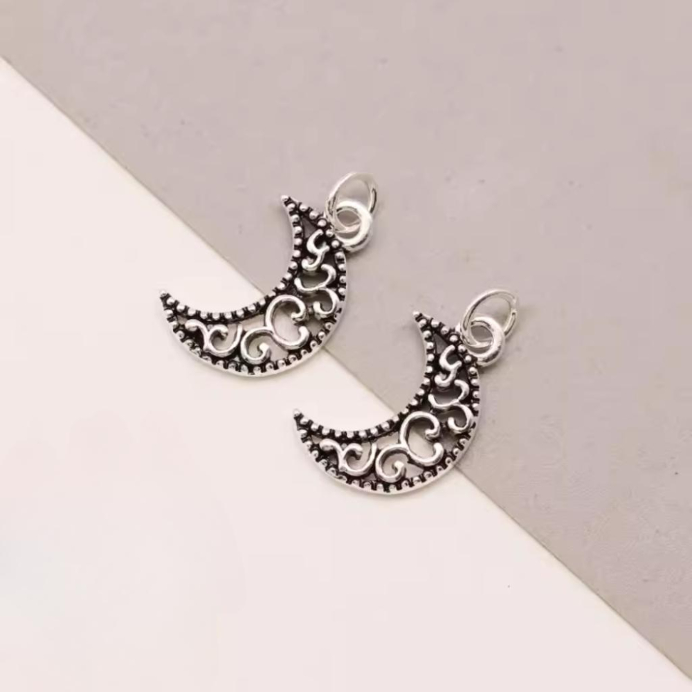 【CARA MIA】古銀月亮吊墜 現貨 墜子 墜飾-細節圖2