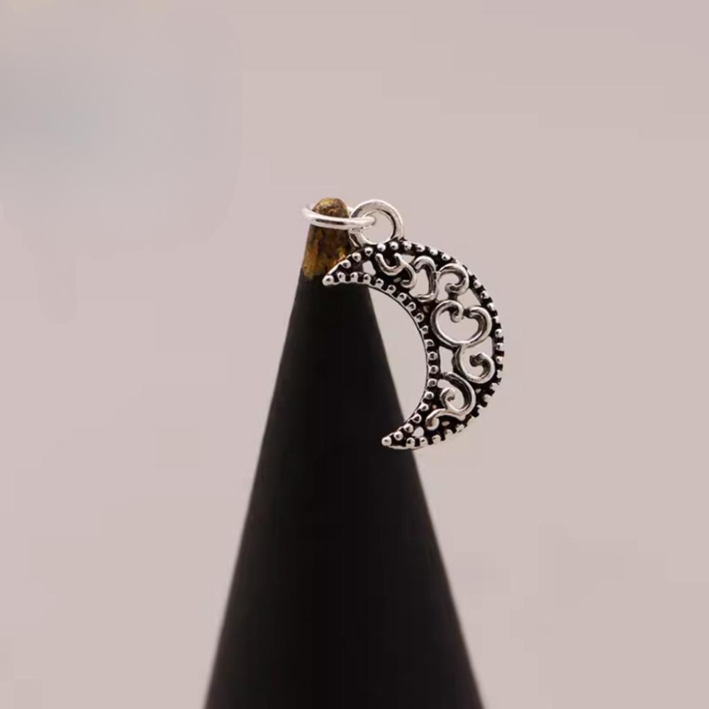 【CARA MIA】古銀月亮吊墜 現貨 墜子 墜飾-細節圖3