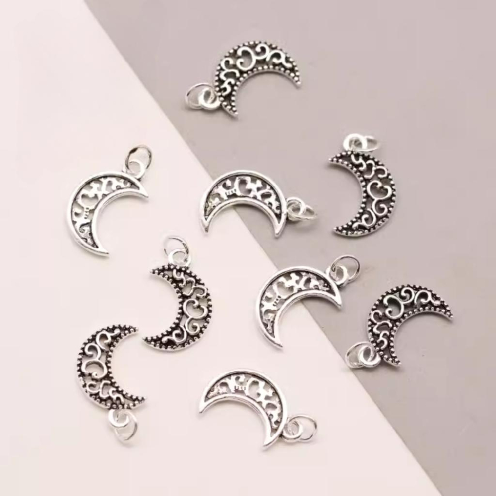 【CARA MIA】古銀月亮吊墜 現貨 墜子 墜飾-細節圖4