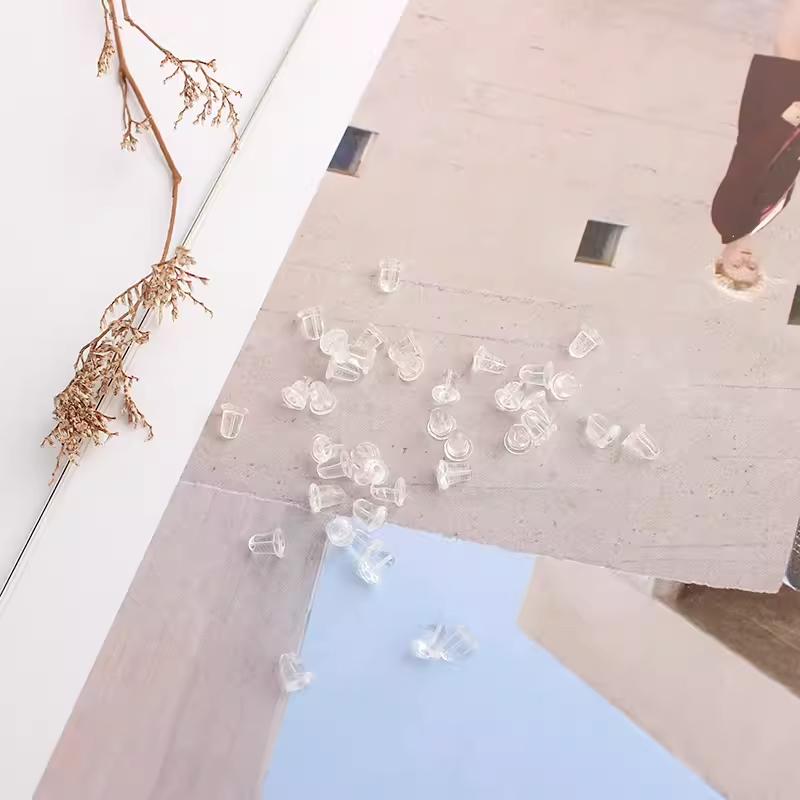 【CARA MIA】耳堵 耳扣 矽膠耳扣 耳飾 耳環 耳針 耳帽 飾品 養耳棒 耳釘 耳棒-細節圖8