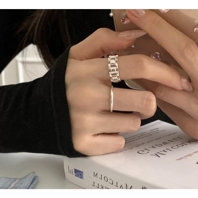 【CARA MIA】光面素戒 戒指 尾戒 對戒 戒指女生 戒指男 飾品-細節圖2