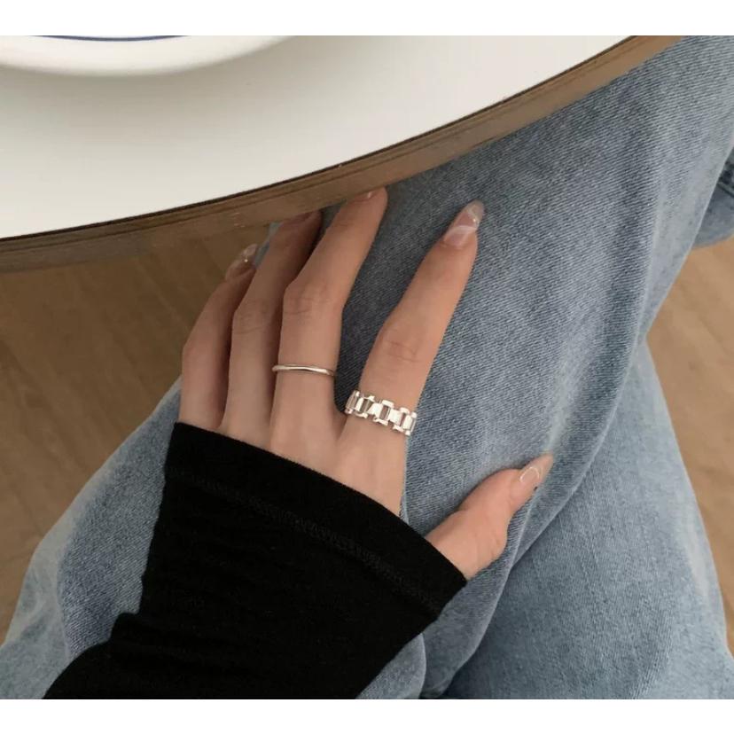 【CARA MIA】光面素戒 戒指 尾戒 對戒 戒指女生 戒指男 飾品-細節圖4