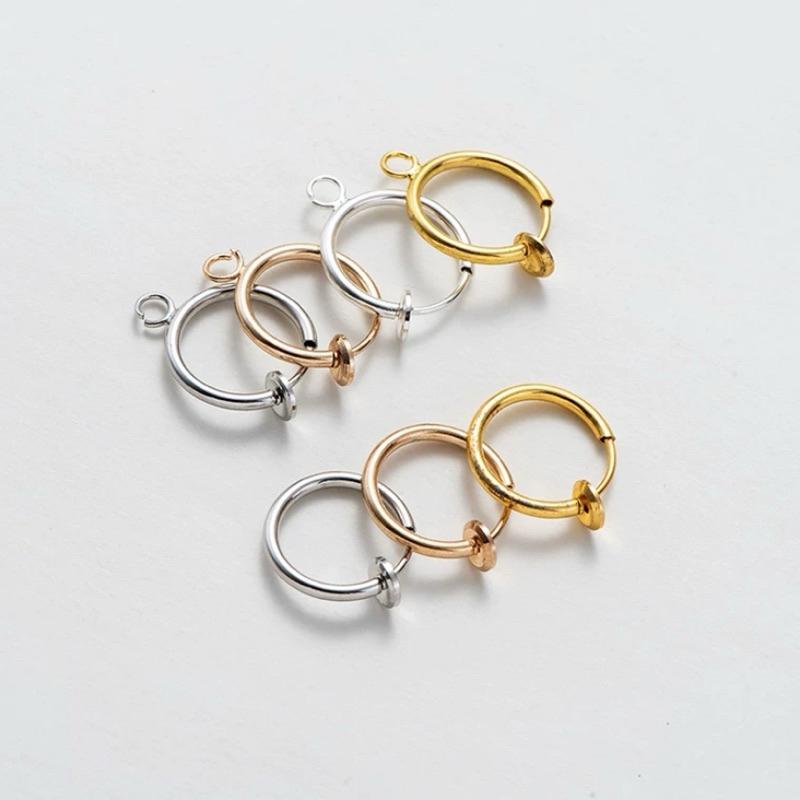 彈簧耳夾 耳夾材料 耳夾 無耳洞耳環 夾式耳環 耳環 DIY材料 DIY 手工藝 手工 手作 飾品 耳環 現貨-細節圖2